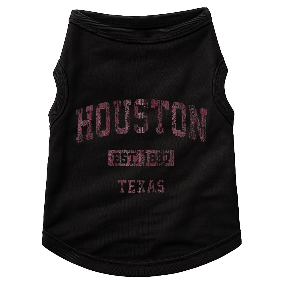 Houston Texas Tx Vintage Athletic Sports Doggie Tank