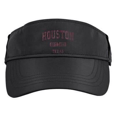 Houston Texas Tx Vintage Athletic Sports Adult Drive Performance Visor