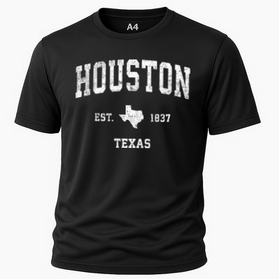 Houston Texas Tx Vintage Sports Design Performance Shirt