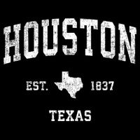 Houston Texas Tx Vintage Sports Design T-Shirt