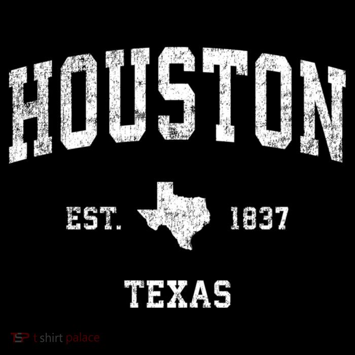 Houston Texas Tx Vintage Sports Design Tall T-Shirt