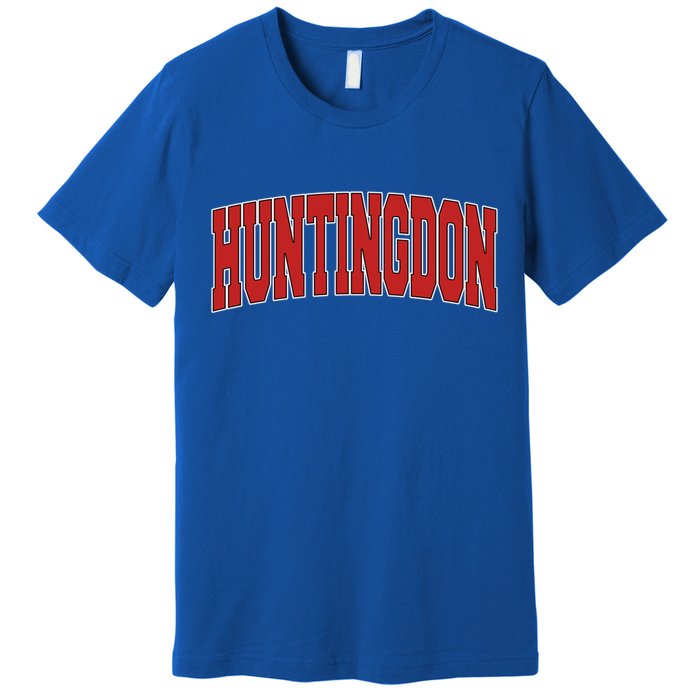 Huntingdon Tn Tennessee Varsity Style Usa Vintage Sports Meaningful Gift Premium T-Shirt