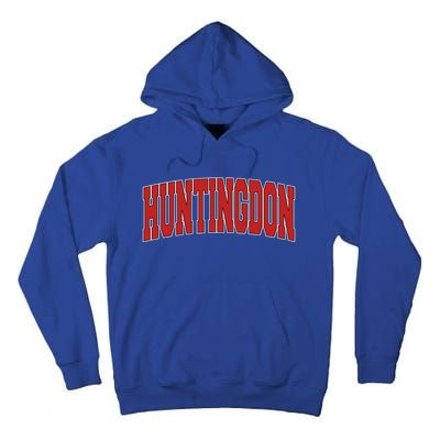 Huntingdon Tn Tennessee Varsity Style Usa Vintage Sports Meaningful Gift Tall Hoodie