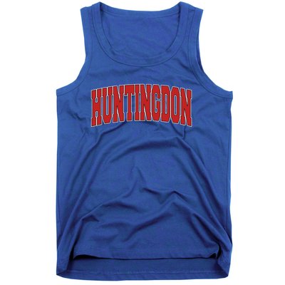 Huntingdon Tn Tennessee Varsity Style Usa Vintage Sports Meaningful Gift Tank Top