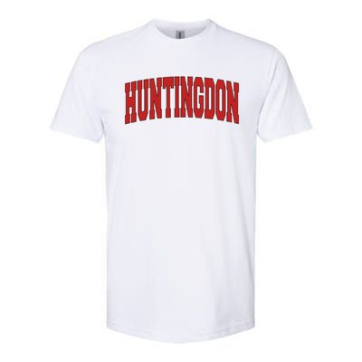 Huntingdon Tn Tennessee Varsity Style Usa Vintage Sports Meaningful Gift Softstyle CVC T-Shirt