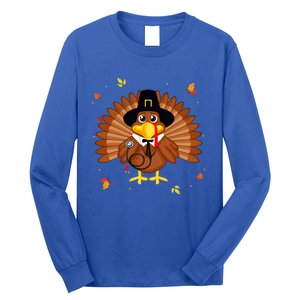 Happy Thanksgiving Turkey Nurse Holiday Nurse Thankful Fall Gift Long Sleeve Shirt