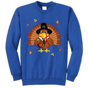 Happy Thanksgiving Turkey Nurse Holiday Nurse Thankful Fall Gift Tall Sweatshirt