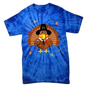 Happy Thanksgiving Turkey Nurse Holiday Nurse Thankful Fall Gift Tie-Dye T-Shirt