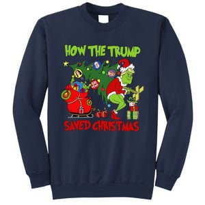 How The Trump Saved Christmas Funny Trump Christmas Sweatshirt