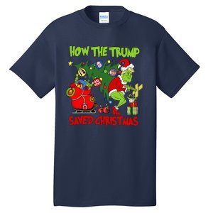 How The Trump Saved Christmas Funny Trump Christmas Tall T-Shirt