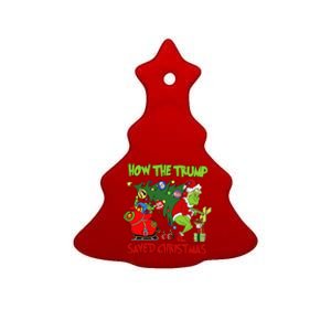 How The Trump Saved Christmas Funny Trump Christmas Ceramic Tree Ornament