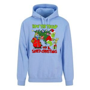 How The Trump Saved Christmas Funny Trump Christmas Unisex Surf Hoodie