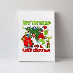 How The Trump Saved Christmas Funny Trump Christmas Canvas