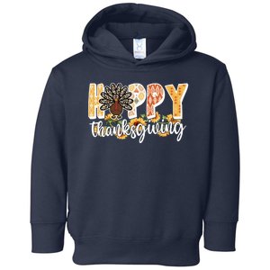 Happy Thanksgiving Turkey Cute Holiday Toddler Hoodie