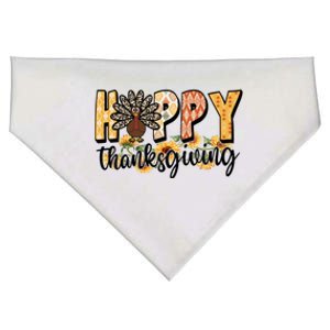 Happy Thanksgiving Turkey Cute Holiday USA-Made Doggie Bandana