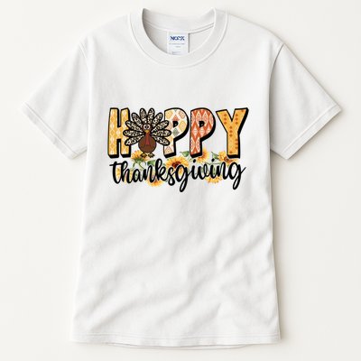 Happy Thanksgiving Turkey Cute Holiday Tall T-Shirt
