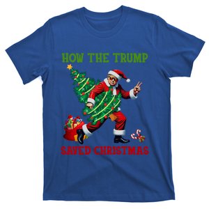 How The Trump Saved Christmas Funny Trump Christmas 2024 Funny Gift T-Shirt