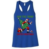 How The Trump Saved Christmas Funny Trump Christmas 2024 Funny Gift Women's Racerback Tank