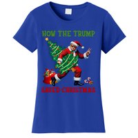 How The Trump Saved Christmas Funny Trump Christmas 2024 Funny Gift Women's T-Shirt