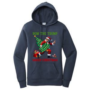 How The Trump Saved Christmas Funny Trump Christmas 2024 Funny Gift Women's Pullover Hoodie