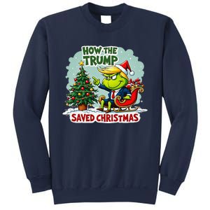 How The Trump Saved Christmas Funny Trump Christmas 2024 Sweatshirt