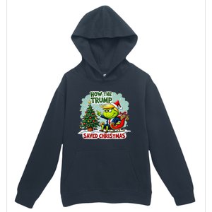 How The Trump Saved Christmas Funny Trump Christmas 2024 Urban Pullover Hoodie