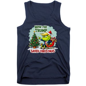 How The Trump Saved Christmas Funny Trump Christmas 2024 Tank Top