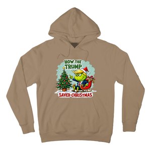 How The Trump Saved Christmas Funny Trump Christmas 2024 Hoodie