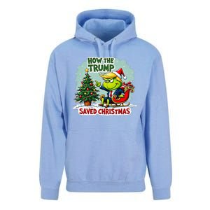 How The Trump Saved Christmas Funny Trump Christmas 2024 Unisex Surf Hoodie