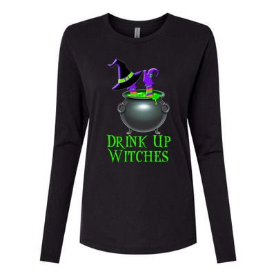 Halloween Trick Treat Witches Up Gift Womens Cotton Relaxed Long Sleeve T-Shirt