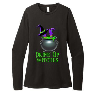 Halloween Trick Treat Witches Up Gift Womens CVC Long Sleeve Shirt