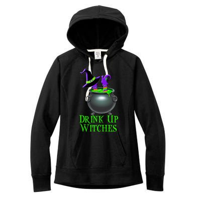 Halloween Trick Treat Witches Up Gift Women's Fleece Hoodie