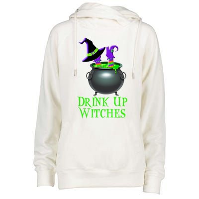 Halloween Trick Treat Witches Up Gift Womens Funnel Neck Pullover Hood