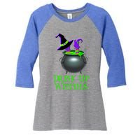 Halloween Trick Treat Witches Up Gift Women's Tri-Blend 3/4-Sleeve Raglan Shirt