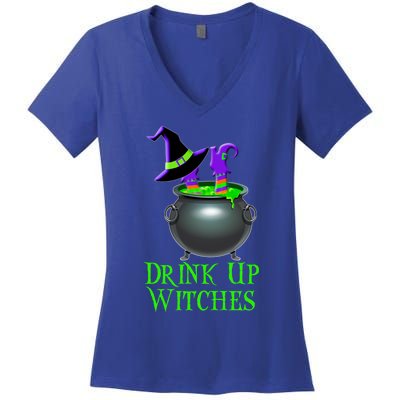 Halloween Trick Treat Witches Up Gift Women's V-Neck T-Shirt