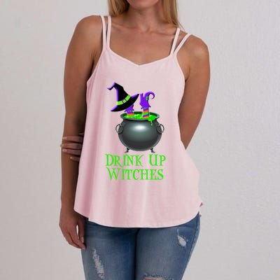 Halloween Trick Treat Witches Up Gift Women's Strappy Tank