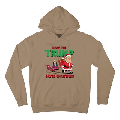 How The Trump Saved Christmas Funny Trump Christmas 2024 Hoodie