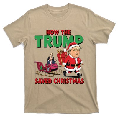 How The Trump Saved Christmas Funny Trump Christmas 2024 T-Shirt