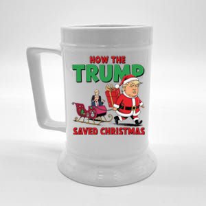 How The Trump Saved Christmas Funny Trump Christmas 2024 Beer Stein