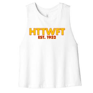 HTTWFT Hail To The Washington Football Team  Women's Racerback Cropped Tank