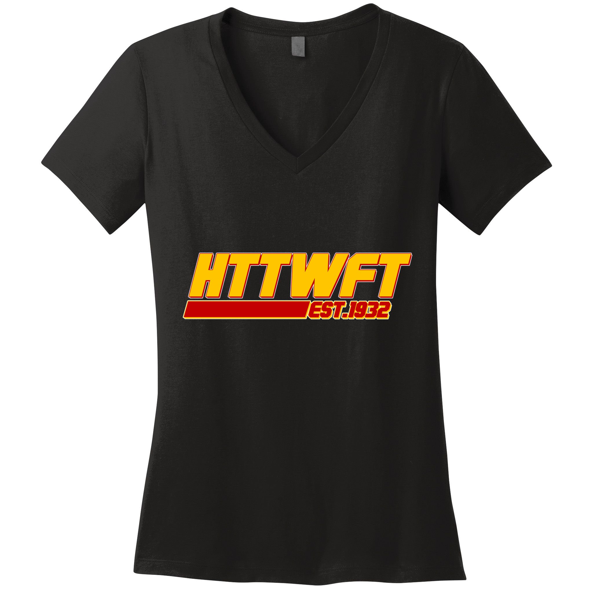 HTTWFT Hail To The Washington Football Team Est 1932 Women's V-Neck T-Shirt