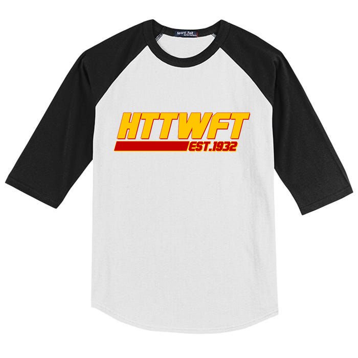 HTTWFT Hail To The Washington Football Team Est 1932 Kids Colorblock Raglan Jersey