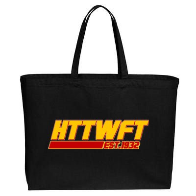 HTTWFT Hail To The Washington Football Team Est 1932 Cotton Canvas Jumbo Tote