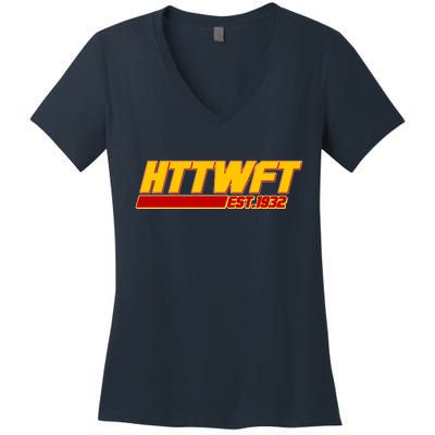 HTTWFT Hail To The Washington Football Team Est 1932 Women's V-Neck T-Shirt