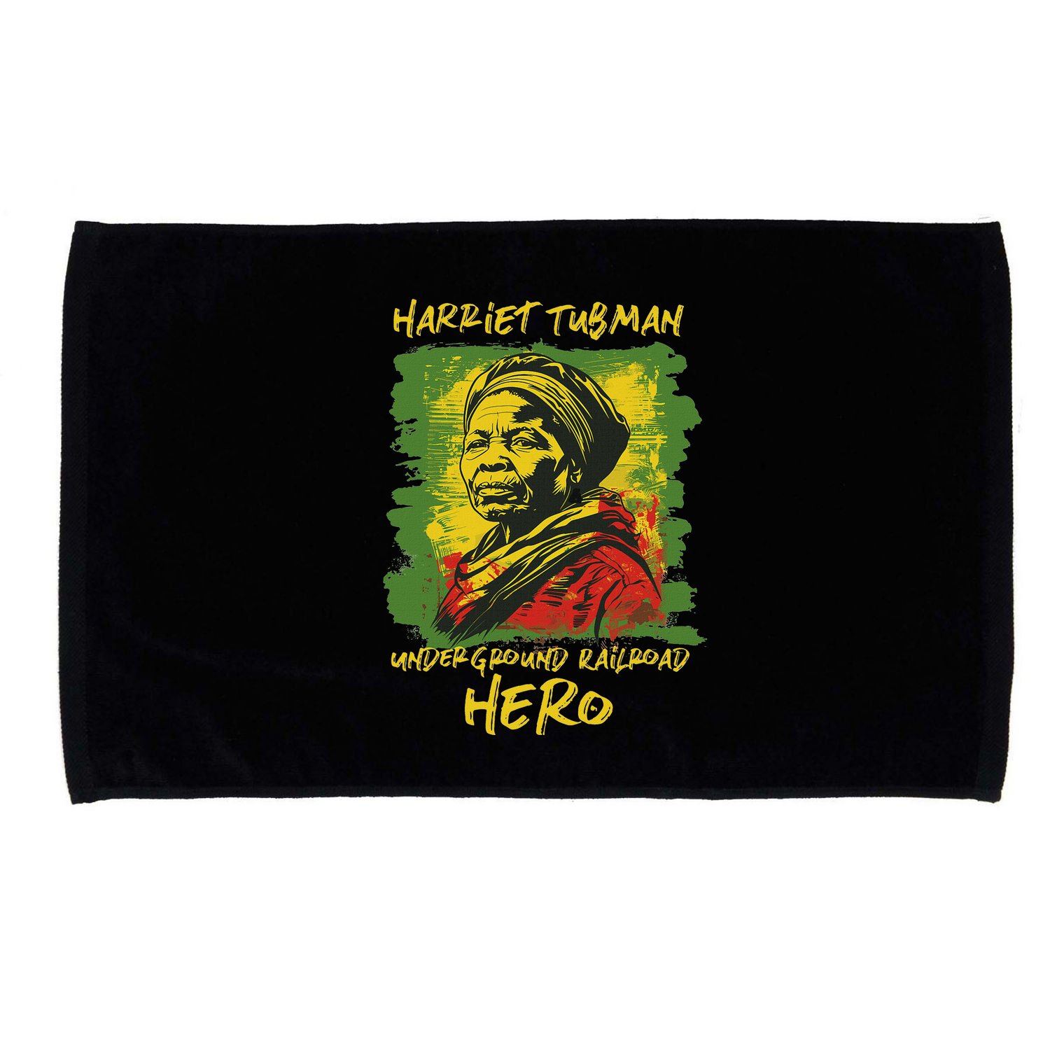 Harriet Tubman Underground Railroad Hero Black History Microfiber Hand Towel