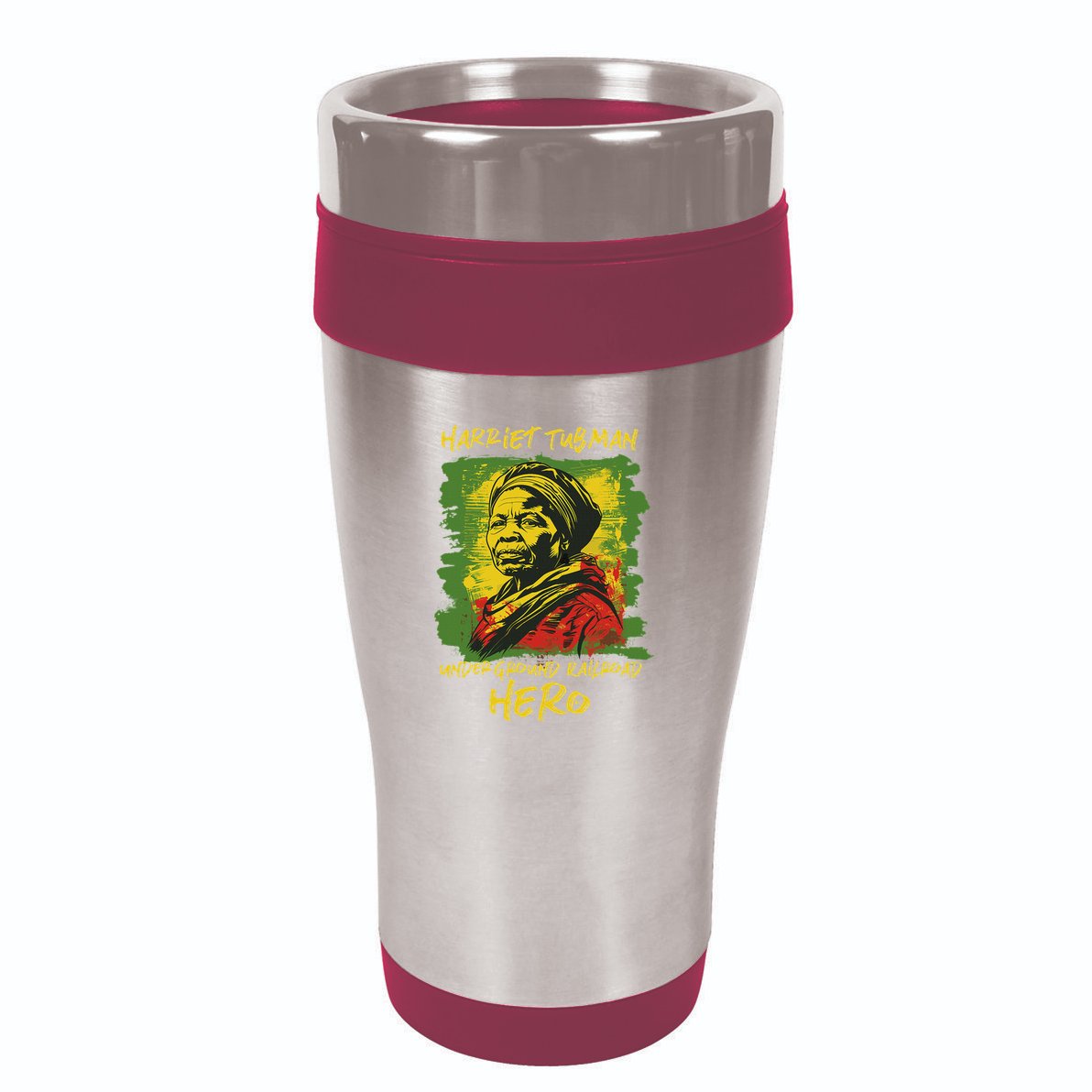 Harriet Tubman Underground Railroad Hero Black History 16oz Travel Tumbler