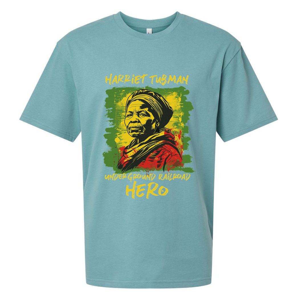 Harriet Tubman Underground Railroad Hero Black History Sueded Cloud Jersey T-Shirt