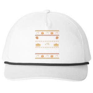 Happy Thanksgiving Ugly Style Happy Holiday Funny Gift Snapback Five-Panel Rope Hat