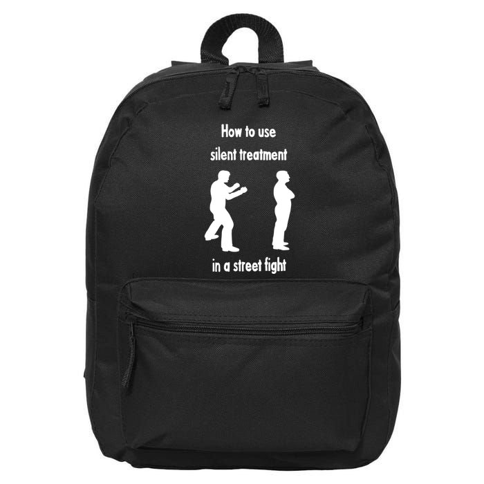 How To Use Silent Treatment In Street Fight 16 in Basic Backpack