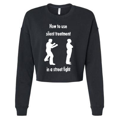 How To Use Silent Treatment In Street Fight Cropped Pullover Crew